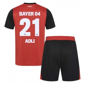 Dětské fotbalový komplet Bayer Leverkusen Amine Adli #21 Domácí košile 2024-25 Krátkým Rukávem